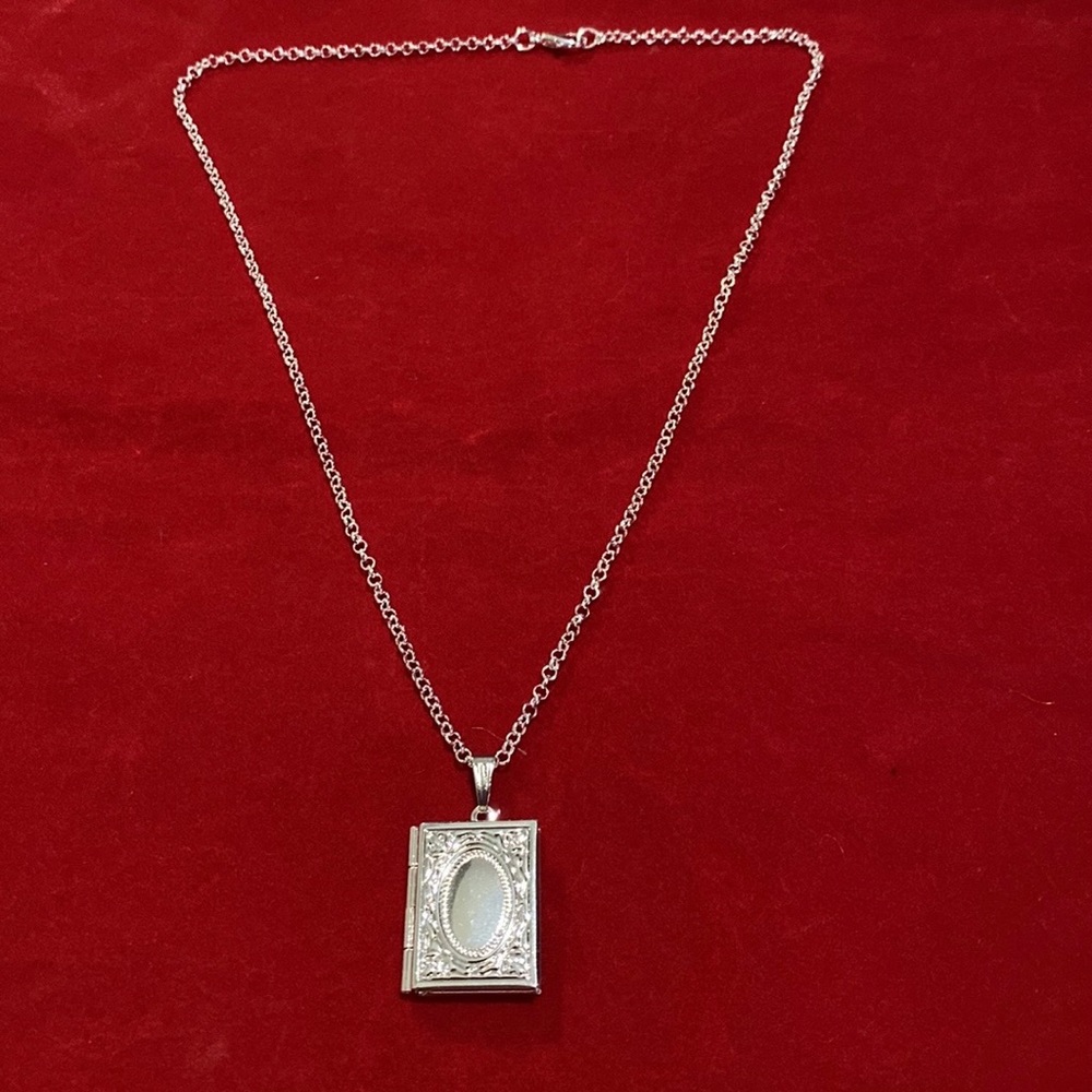 Book Locket Necklace - Picture 5 of 11